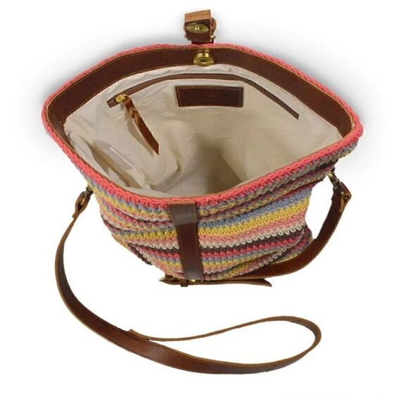 Anabaglish Colorful Knit Fold Over Crossbody - Picture 9 of 10
